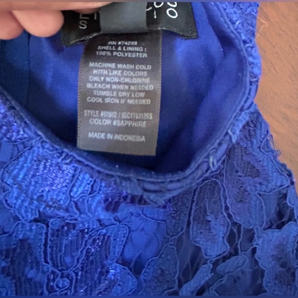 Enfocus Studio Navy Lace Midi Dress - Picture 9 of 9